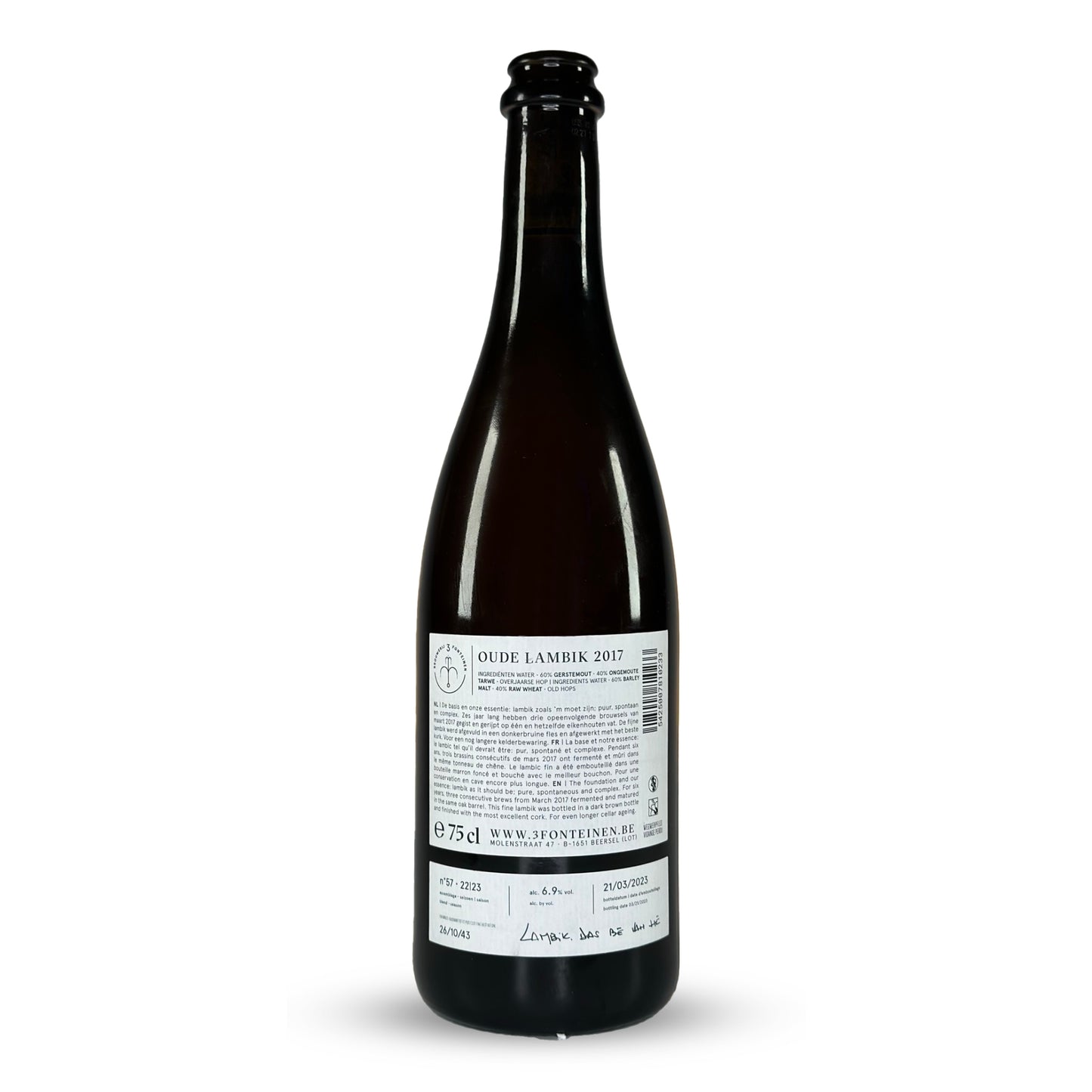 3 Fonteinen Oude Lambik 2017 (seizoen 22|23) Blend No. 57 - 6.9%